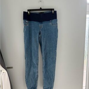 Stylish Blue Maternity Jeans